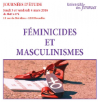 Féminicides et masculinismes deux journées d étude